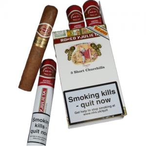 Romeo y Julieta Short Churchill Tubed Cigar - Pack of 3