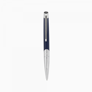 ST Dupont Defi Millennium Ballpoint Pen - Silver & Blue