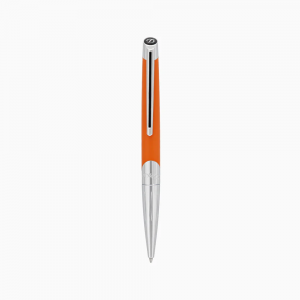 ST Dupont Defi Millennium Ballpoint Pen - Silver & Matte Orange