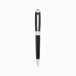 ST Dupont D Line Ballpoint Pen - Large - Black & Palladium
