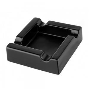 Angelo Ceramic Square 4 Position Ashtray - Black