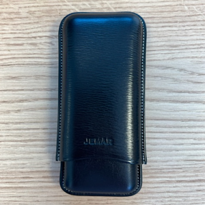Jemar Leather Cigar Case - Corona - 3 Finger -  Black