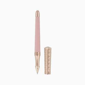 ST Dupont Rollerball Pen - Liberté - Pink Lacquer & Rose Gold