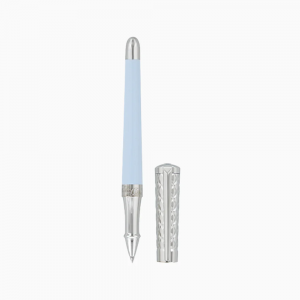 ST Dupont Rollerball Pen - Liberté - Blue Lacquer & Palladium