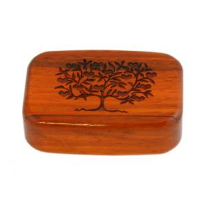 Wilsons of Sharrow Wooden Snuff Box - Love Tree Rosewood
