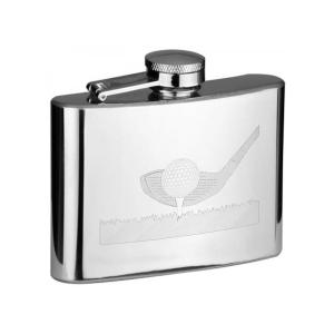 Golf Driver with Teed up Golf Ball 4oz Hip Flask