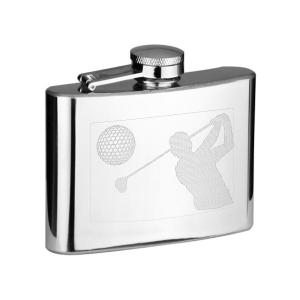 Golf Driver with Teed up Golf Ball 4oz Hip Flask