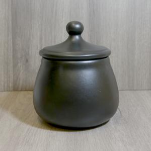 Ceramic Tobacco Jar Holds 100g - Black