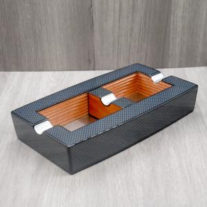 Wood Carbon Finish Cigar Ashtray