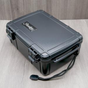 Passatore Travel Waterproof Case Humidor Black - Approx 15 cigars capacity