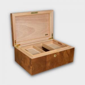 Adorini Elm Burl Specially Selected Grande Deluxe Cigar Humidor - 150 Cigar Capacity (ADO192)