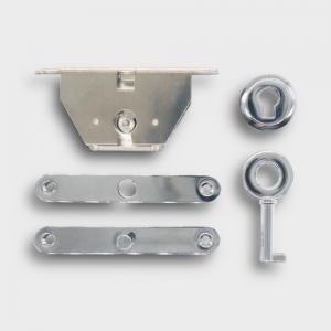Adorini Humidor Swing Bolt Lock Set - Silver