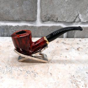 Aldo Morelli Fiorita Cherry 494 Smooth 9mm Filter Bent Fishtail Pipe (AMF130)