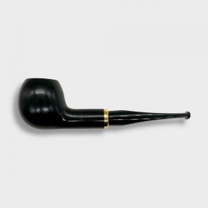 Aldo Morelli Fiorita Black 513 Smooth 9mm Filter Fishtail Pipe (AMF180)
