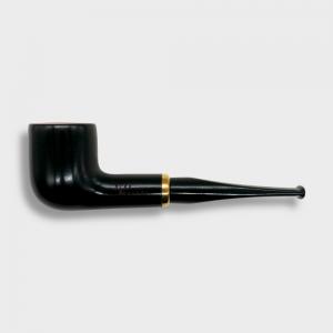 Aldo Morelli Fiorita Black 514 Smooth 9mm Filter Fishtail Pipe (AMF181)