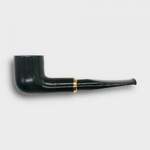 Aldo Morelli Fiorita Black 514 Smooth 9mm Filter Fishtail Pipe (AMF185)