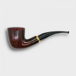Aldo Morelli Fiorita Cherry 494 Smooth 9mm Filter Bent Fishtail Pipe (AMF186)