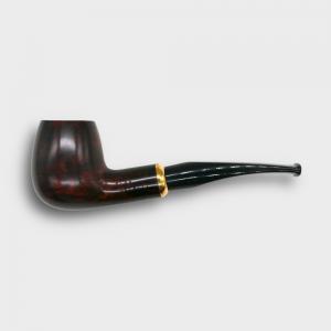 Aldo Morelli Fiorita Cherry 493 Smooth 9mm Filter Bent Fishtail Pipe (AMF187)