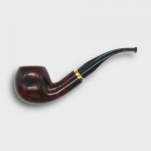 Aldo Morelli Fiorita Cherry 491 Smooth 9mm Filter Bent Fishtail Pipe (AMF191)
