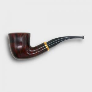 Aldo Morelli Fiorita Cherry 494 Smooth 9mm Filter Bent Fishtail Pipe (AMF200)