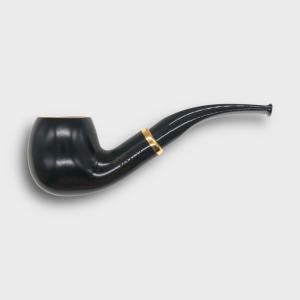 Aldo Morelli Fiorita Black 515 Smooth 9mm Filter Bent Fishtail Pipe (AMF203)