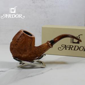 Ardor Goccia Two Acrylic Bands Brown Acrylic Pennellessa Mouthpiece Fishtail Pipe (ART272)