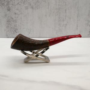 Moretti Brown Sandblast Fishtail Mouthpiece Pipe (ART516)