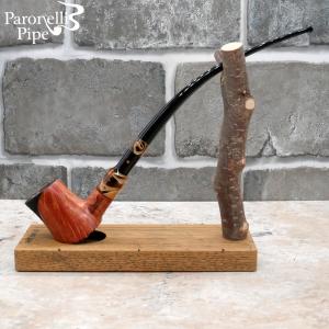 Ariberto Paronelli Churchwarden Half Rustic Fishtail Pipe (ART631)