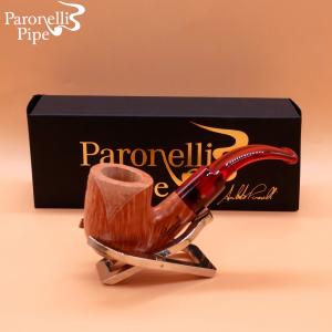 Ariberto Paronelli Reverse Calabash Semi Rustic Fishtail Pipe (ART668)