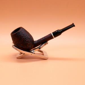 Proxima Egg Brown Sandblast Fishtail Mouthpiece Pipe (ART677)