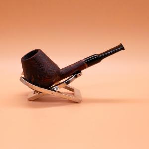 Proxima Brandy Contrast Sandblast Fishtail Mouthpiece Pipe (ART678)