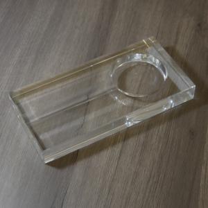 Rectangle Crystal Glass 1 Position Cigar Ashtray
