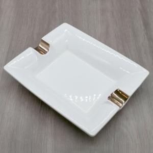 Tycoon 2 Position Cigar Ashtray - White & Copper