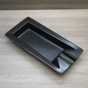 Ceramic 1 Position Cigar Ashtray - Matt Black