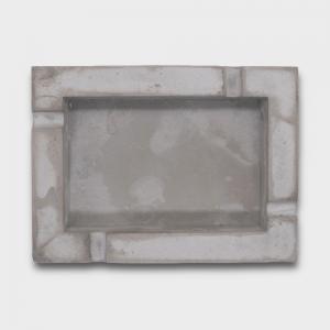 Angelo Cement Rectangle 4 Position Ashtray - Grey
