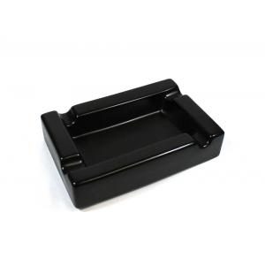 Angelo Ceramic Rectangle 4 Position Ashtray - Black