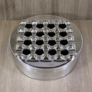 Aluminium 16 Position Round Cigar Ashtray