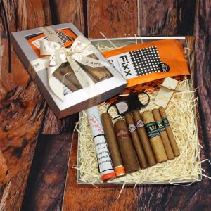 Afternoon Coffee Sampler - 8 Cigars, Coffee & Accessories