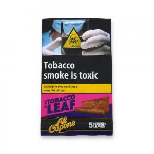 Al Capone 100% Tobacco Leaf Wrap - Mixx - 1 Pack of 5 Medium Leaves
