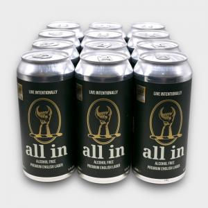 All In Alcohol Free Premium English Lager - 12 Cans