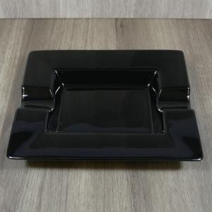 Angelo Ceramic Rectangle 2 Position Ashtray - Black