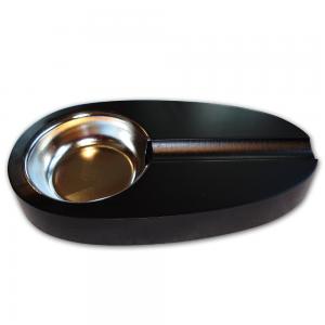 Oval Cigar Ashtray - Matt Black Finish