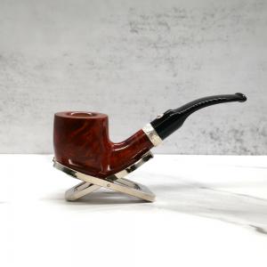 Barling Trafalgar Ye Olde Wood 1823 Bent Apple Fishtail Pipe (BAR073) - End of Line