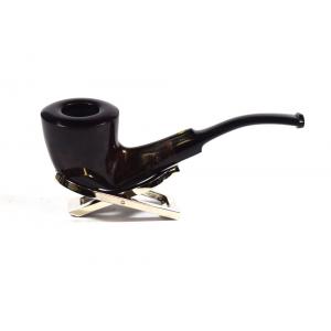 BBB Freestyle Bent Horn Pipe Dark Brown Metal Filter Bent Fishtail Pipe (BBB127)