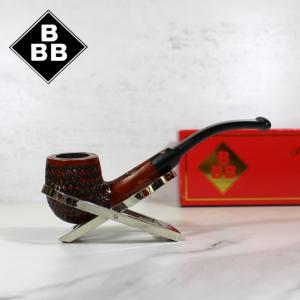 BBB Lightweight Carved Metal Filter Briar Fishtail Pipe (BBB181)