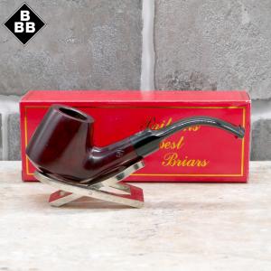 BBB Minerva 320 Smooth Ruby Billiard Metal Filter Briar Fishtail Pipe (BBB207)