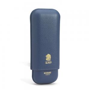 Bosquet Paris EMS Leather 2 Finger Cigar Case - Lavender - Fits 2 Cigars