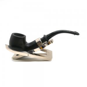 Baby Bent Real Briar Smooth Black Pipe