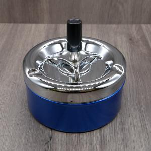 Large Dark Blue Spinning Ashtray