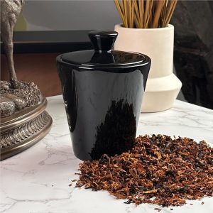 Savinelli Airtight Humidor Tobacco Storing Jar - Black
